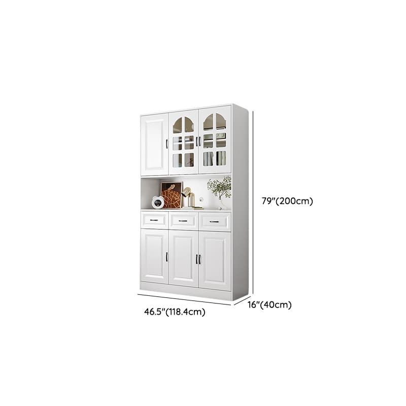 Wood Contemporary Storage Cabinet Buffet Sideboard with Drawers for Home Use thumbnail 16