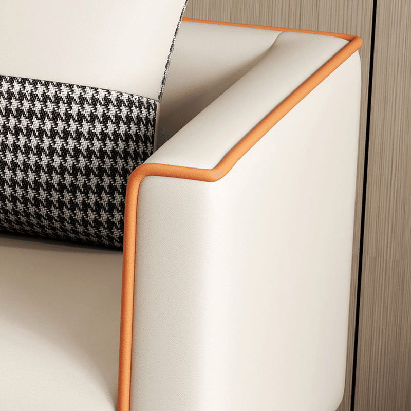 Elegant Sitting Room Sofa/Loveseat in Dove Grey, Tangerine, and Ivory with Solid and Manufactured Wood Construction thumbnail 11