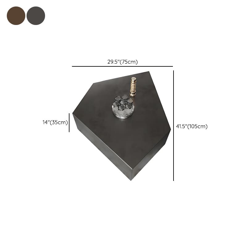 Abstract Shape Base Design Stainless Steel Hussey/bronze Free Shape Coffee Table thumbnail 13
