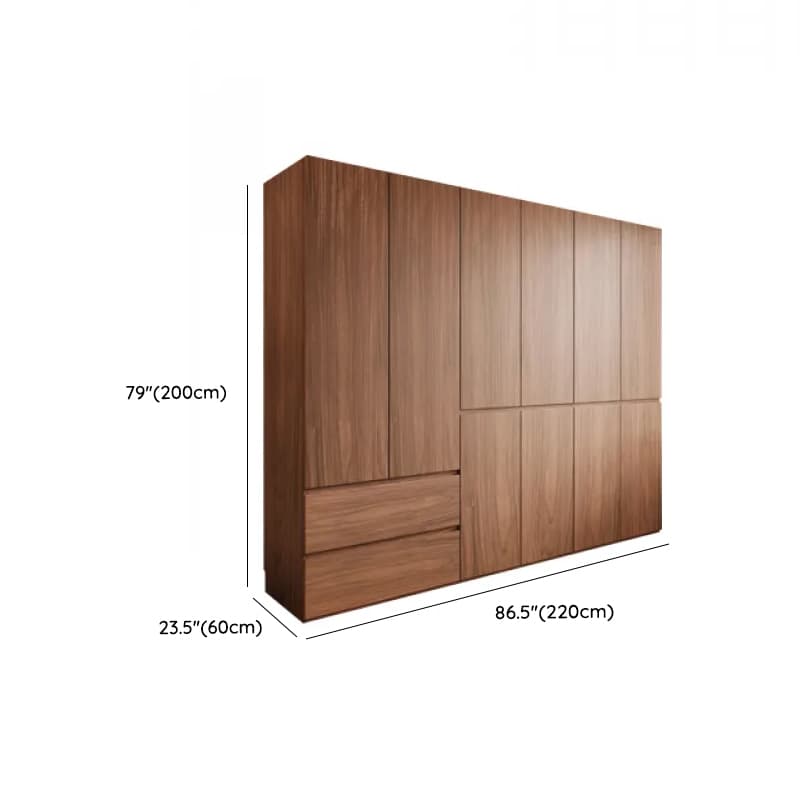 Acorn Minimalist Laminate Independent Wardrobe Closet with Soft Close Drawer, Soft Close Door, and Interior Shelves thumbnail 18