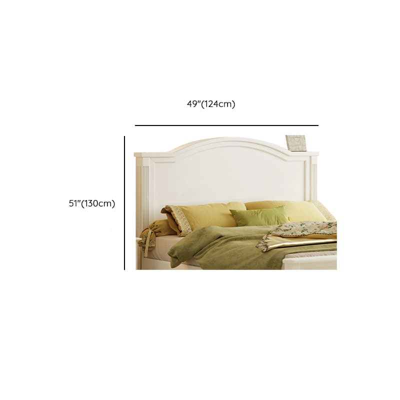 Modish Rubberwood Wingback/Panel Headboard in Rectangle/Camelback Shape for King/Queen/Full Bed, Free-standing Standard with No Distressing and Standard Height thumbnail 17