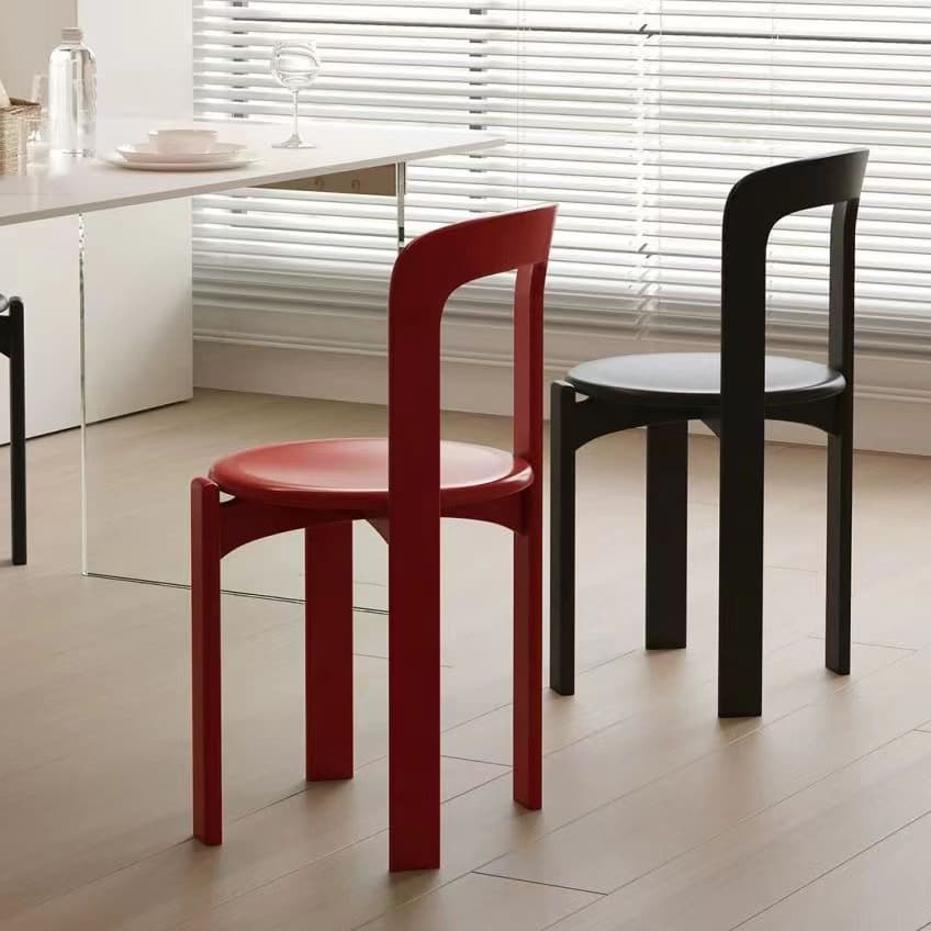 Framed Stable Orange/Green/Blue Solid Wood Side Chair with Foot Pads in a Modern Style thumbnail 9