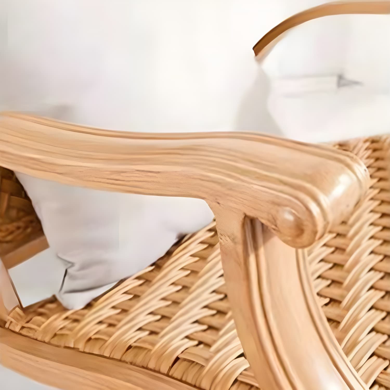 Modern Style Wood Rocking Chair Single Home Lounge Lazy Sofa Chair thumbnail 8