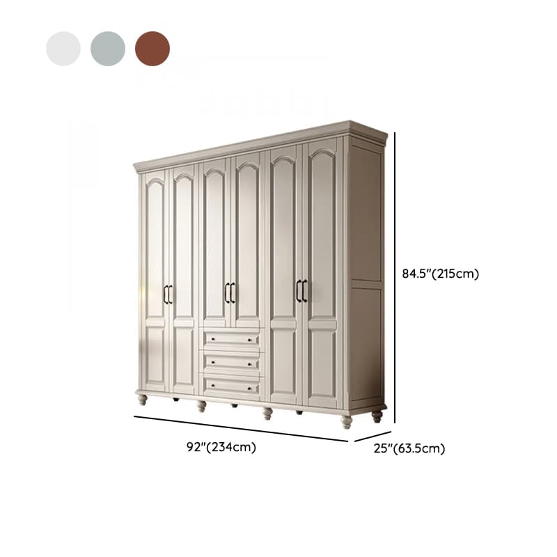 Standalone Wood Armoire Cabinet with Hinged Soft Close Door, Soft Close Drawer & Interior Shelves thumbnail 17