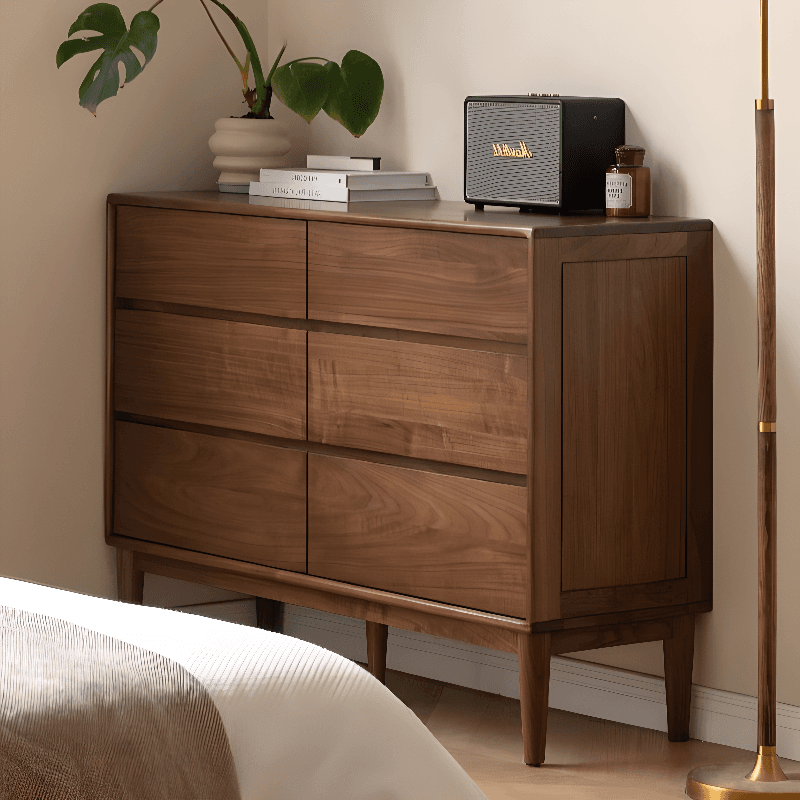 Modish Horizontal/Vertical Cocoa Double Dresser/Lingerie Chest in Raw Wood with 5 Drawers/7 Drawers/6 Drawers thumbnail 2