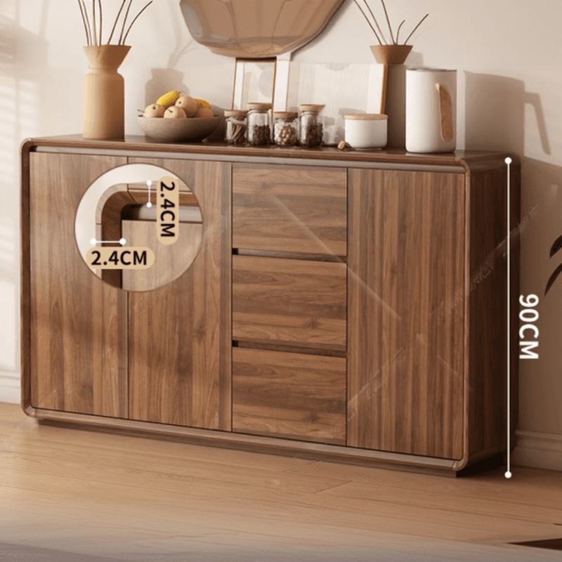 Casual Cocoa Standard/Narrow Sideboard with 3 Drawers/3 Shelves/2 Doors/3 Doors thumbnail 9