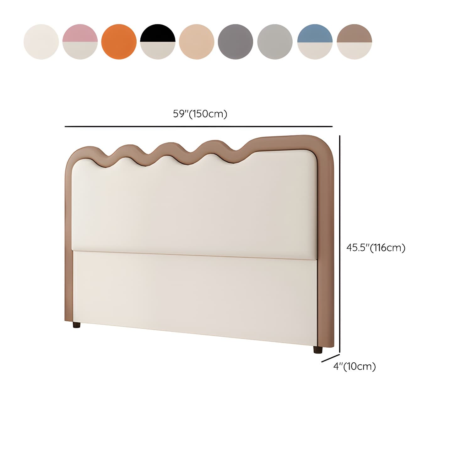 Modern Upholstered Panel Headboard with Leather Upholstery and Rectangular Shape thumbnail 21