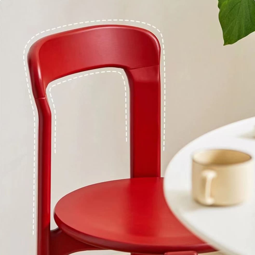 Framed Stable Orange/Green/Blue Solid Wood Side Chair with Foot Pads in a Modern Style thumbnail 12