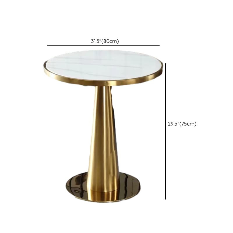 Glamorous Rounded Stone Dining Table for 2, Scratch-proof and Fixed Mechanism thumbnail 39
