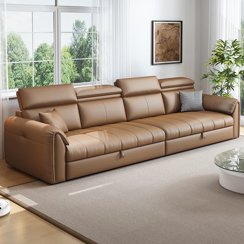 Coffee L-Shape/Straight Right Hand Facing/Horizontal Sofa Chaise/Convertible Sofa with Under-seat-storage for Seats 5/Seats 2/for 6 thumbnail 3