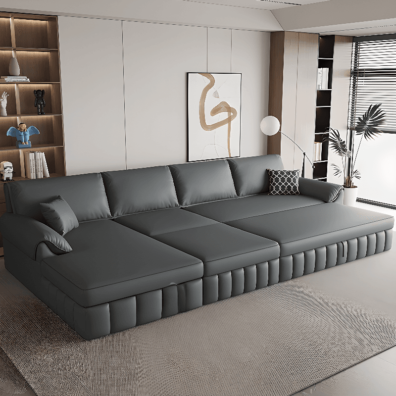 L-Shape/Straight Left Hand Facing/Horizontal Sofa Recliner/Convertible Sofa with Under-seat-storage thumbnail 3