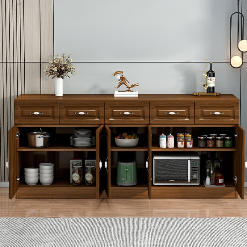 Modern Wood Cabinets Buffets & Sideboards 31.5 inches Width Non-Adjustable Drawers Included thumbnail 5