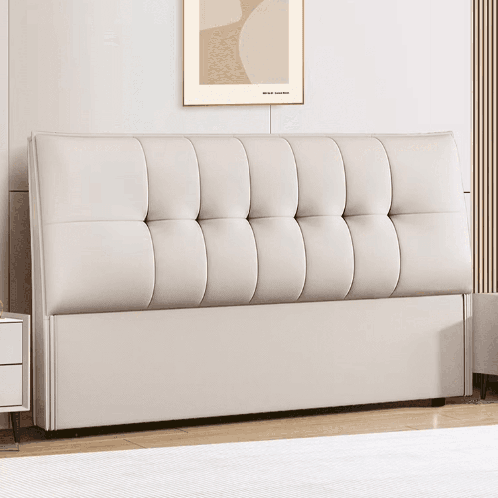 Modish No Distressing Button-tufted Panel Headboard in Rectangle Shape for King/Queen/Full Bed with Sponge Upholstery Fill and Standard Height thumbnail 1