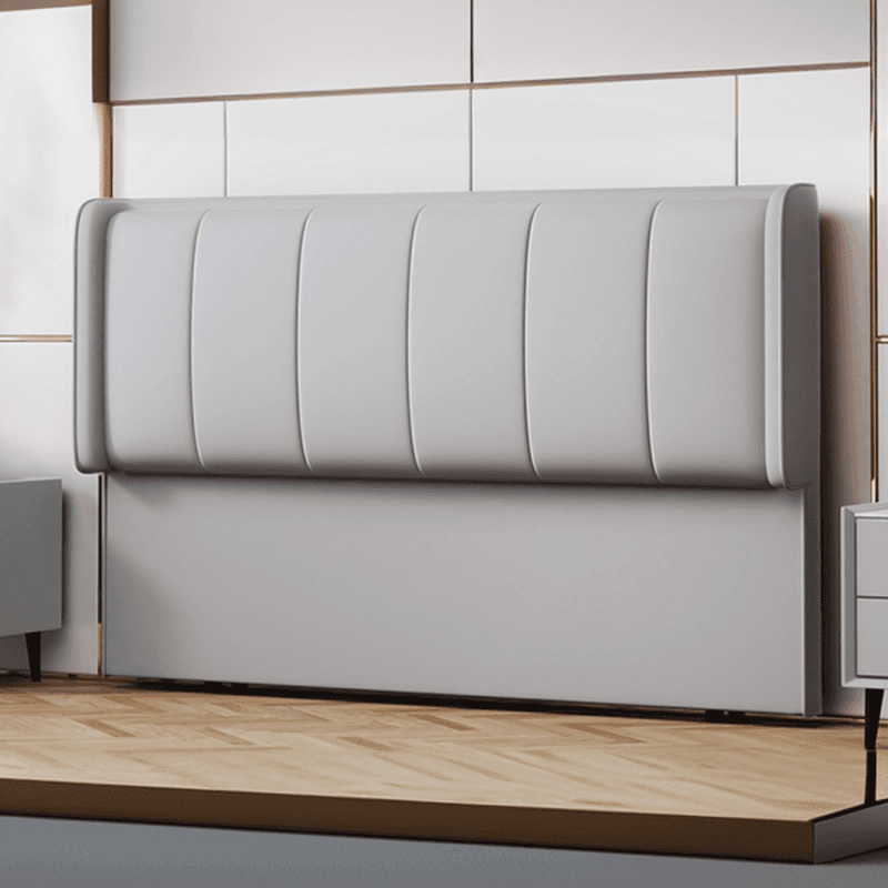 Modish No Distressing Timber Panel Headboard with Rectangle Shape for Full/Queen/Twin Bed, Featuring Sponge Upholstery and Standard Height thumbnail 3