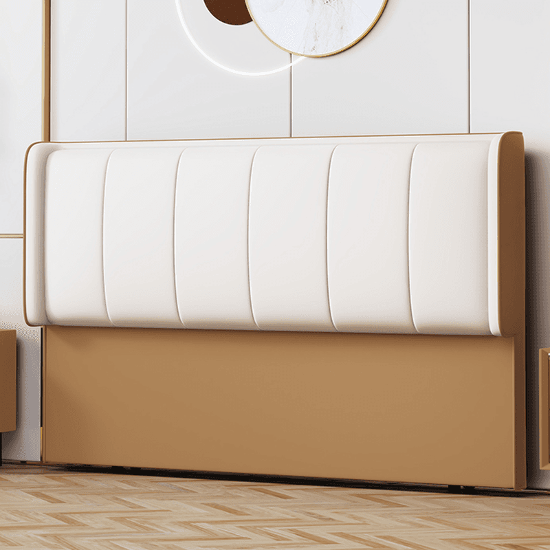Trendy Panel Headboard in Natural Wood with No Distressing, Rectangle Shape for Full/Queen Bed, Sponge Upholstery Fill, Standard Height thumbnail 5