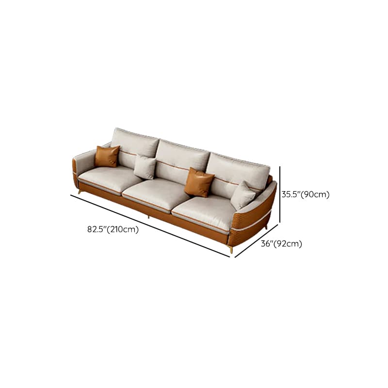 Straight/L-Shape Sofa/Sofa Chaise with Horizontal/Right Orientation, Sloped Arms, and Stitch-tufted Detailing thumbnail 8