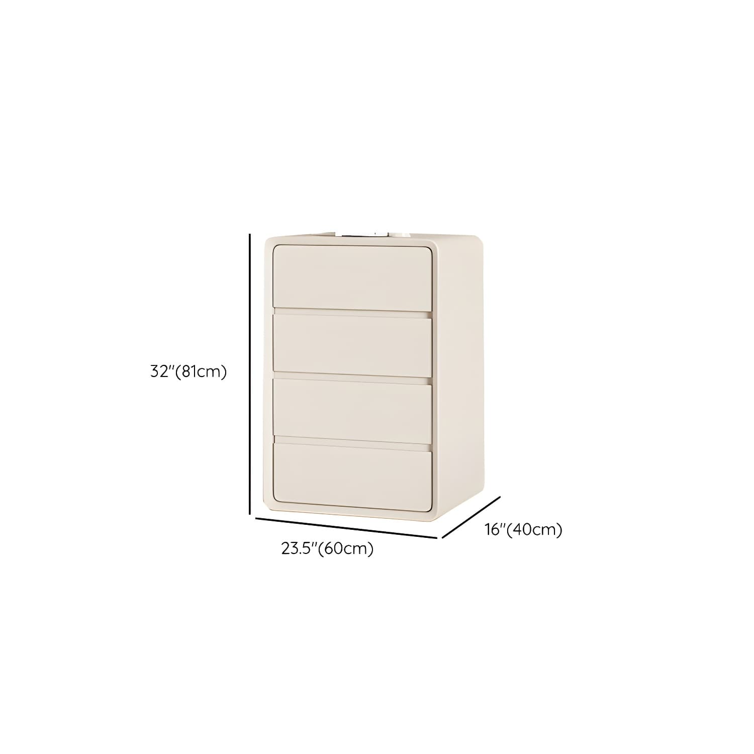 Narrow Modern White Wood Dresser with Soft Close Drawers for Living Room thumbnail 11