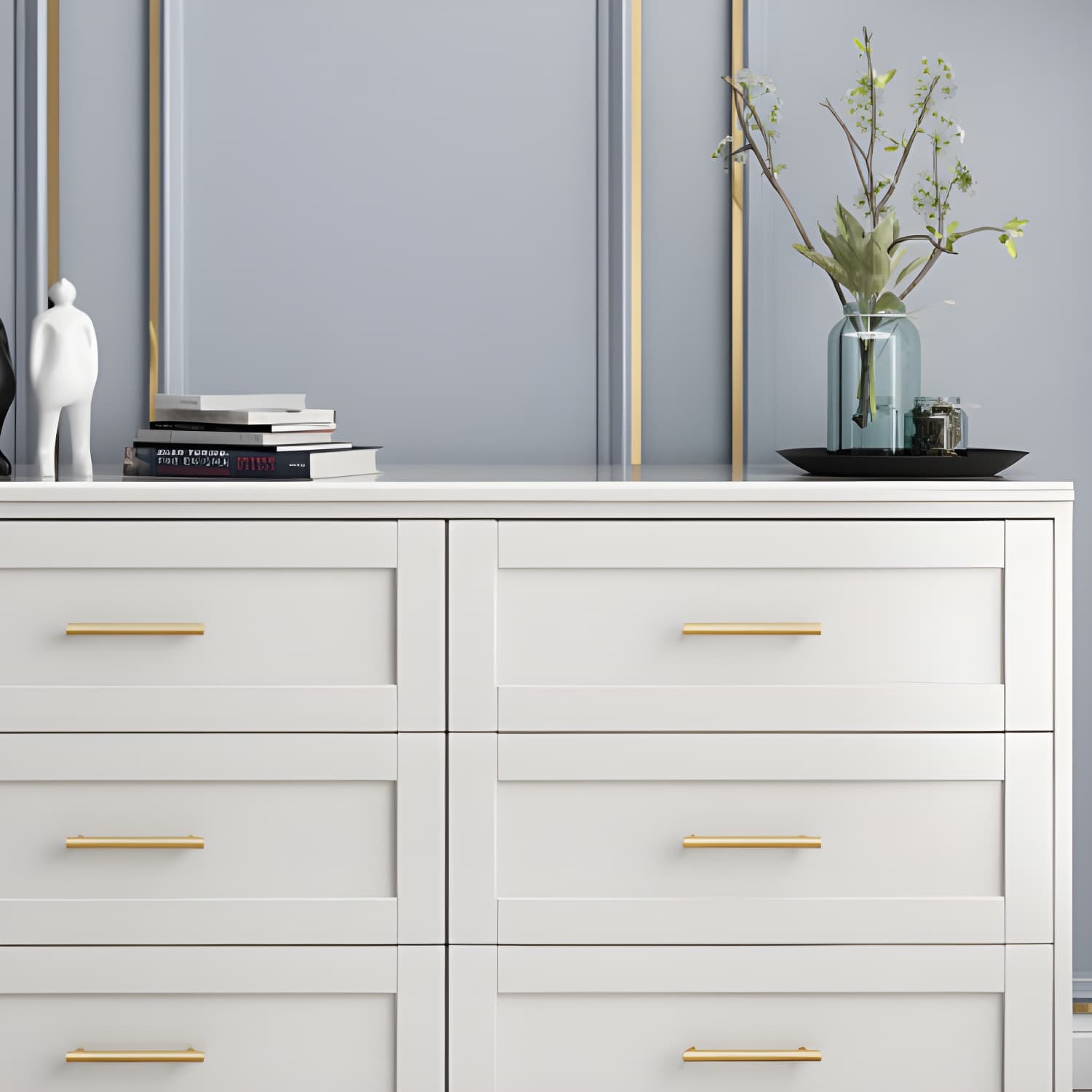 Classic Glam Storage Chest Solid Wood Storage Chest Dresser , 17.55 Inch Width - image 6