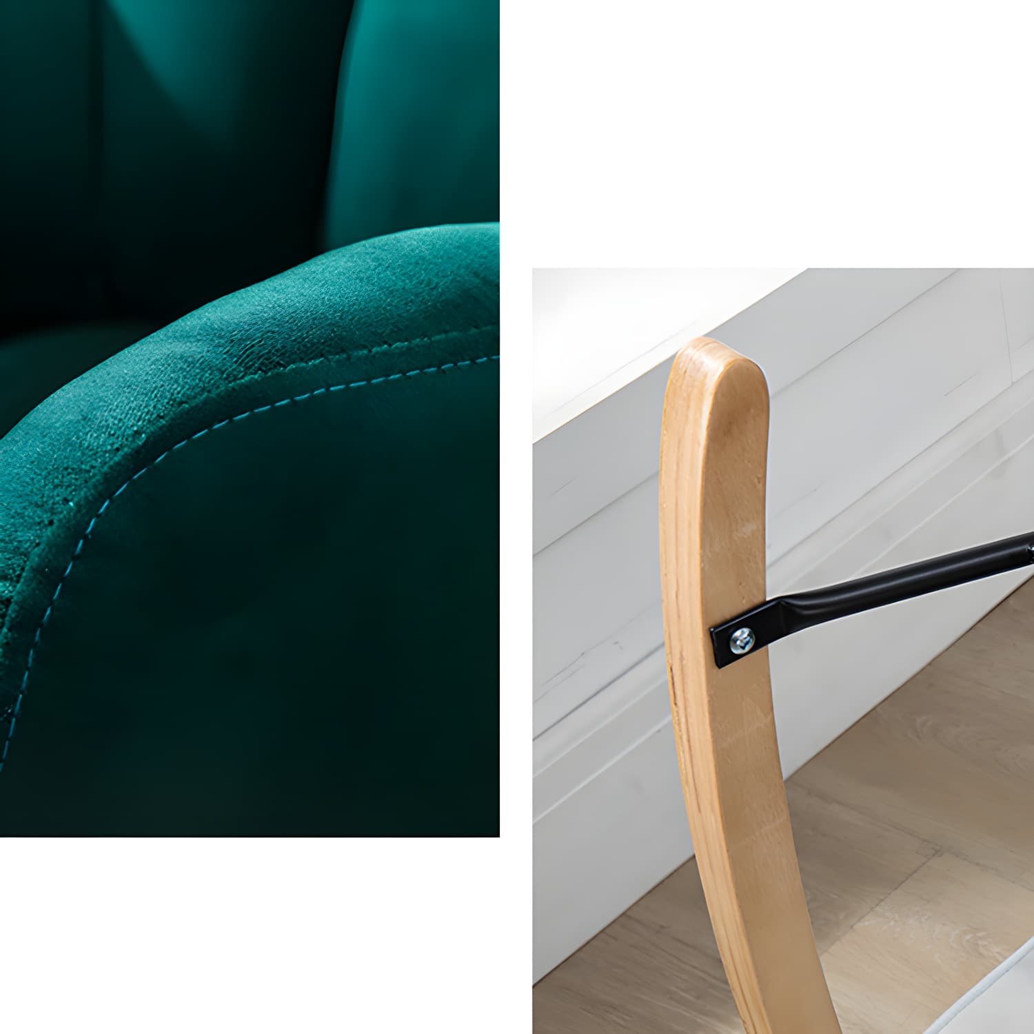 Simple Nordic Style Rocking Chair Balcony Lounge Recliner Sofa Rocking Chair thumbnail 16
