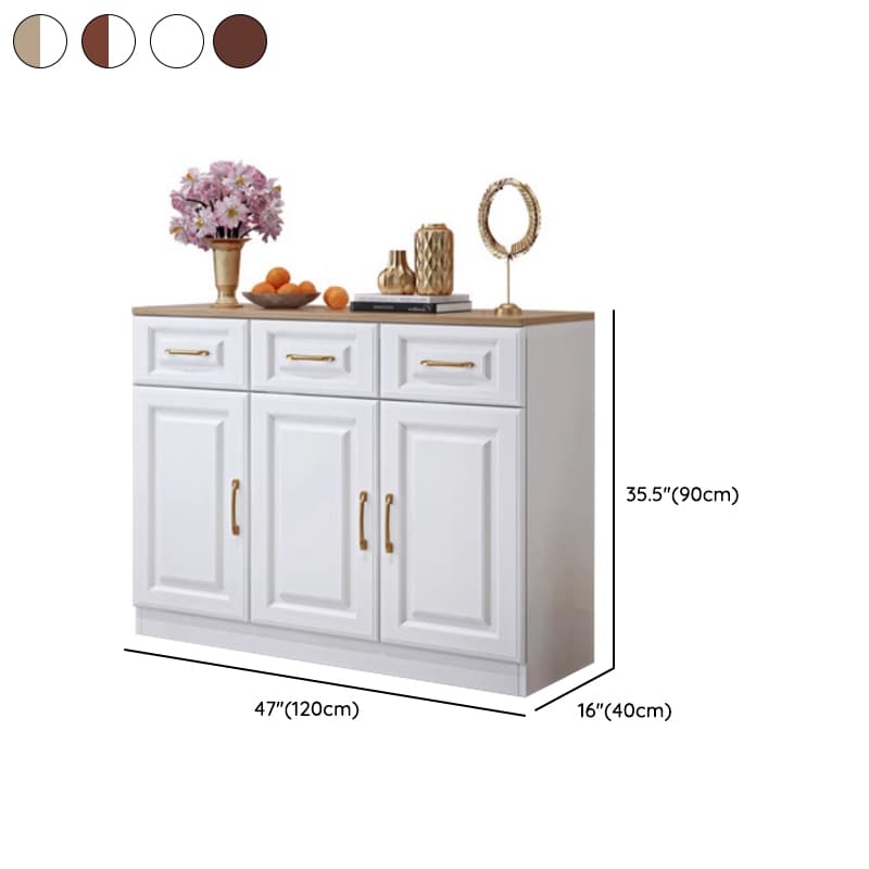 Standard/Narrow Sideboard in Timber with Drawers, 5 Doors/3 Doors/2 Doors, 2 Shelves/3 Shelves/One Internal Shelf and 5 Drawers/4 Drawers/3 Drawers in a Trendy Style thumbnail 13