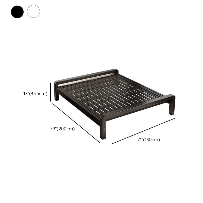 Minimalist Solid Color Tatami Bed/Platform Bed with Alloy Frame and Leg thumbnail 27