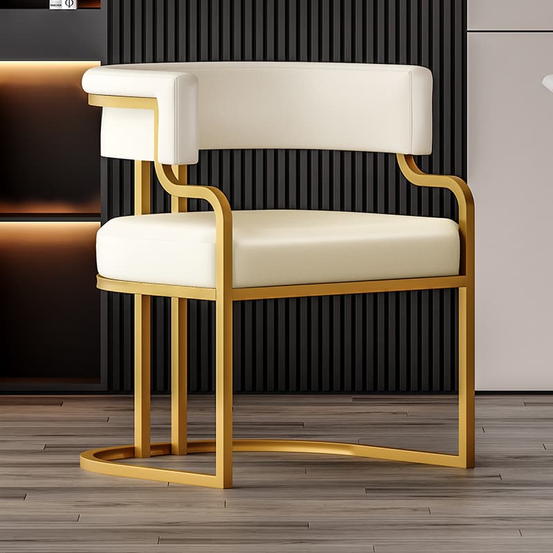 Glam/Casual Alloy Arm Chair with Cushioned Uncovered Back and Armrest thumbnail 10