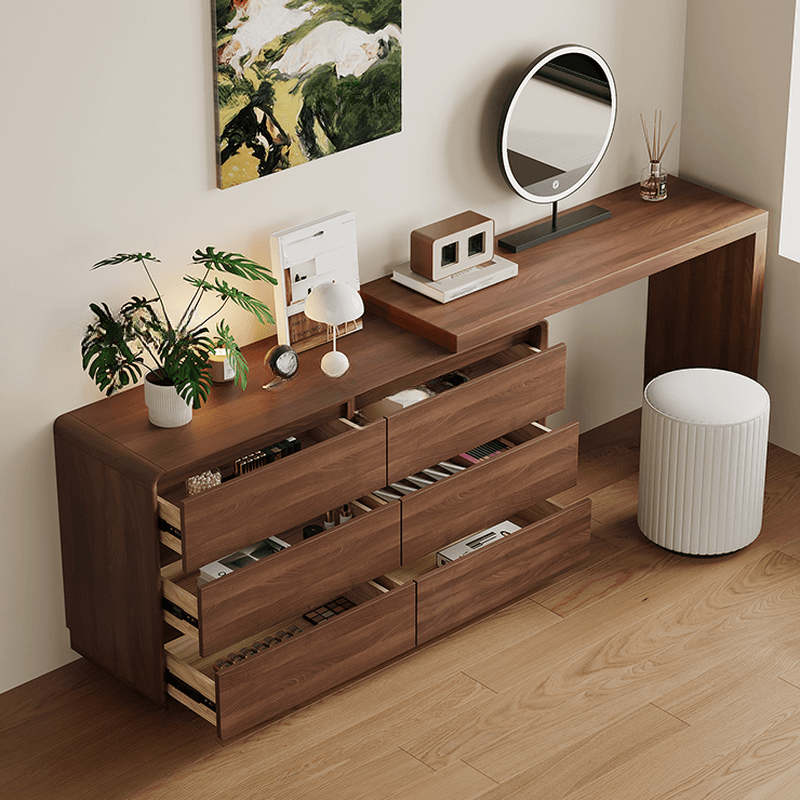 Vanity Set with Solid+Manufactured Wood, Scalable, Sliding, Non-Floating Design thumbnail 3
