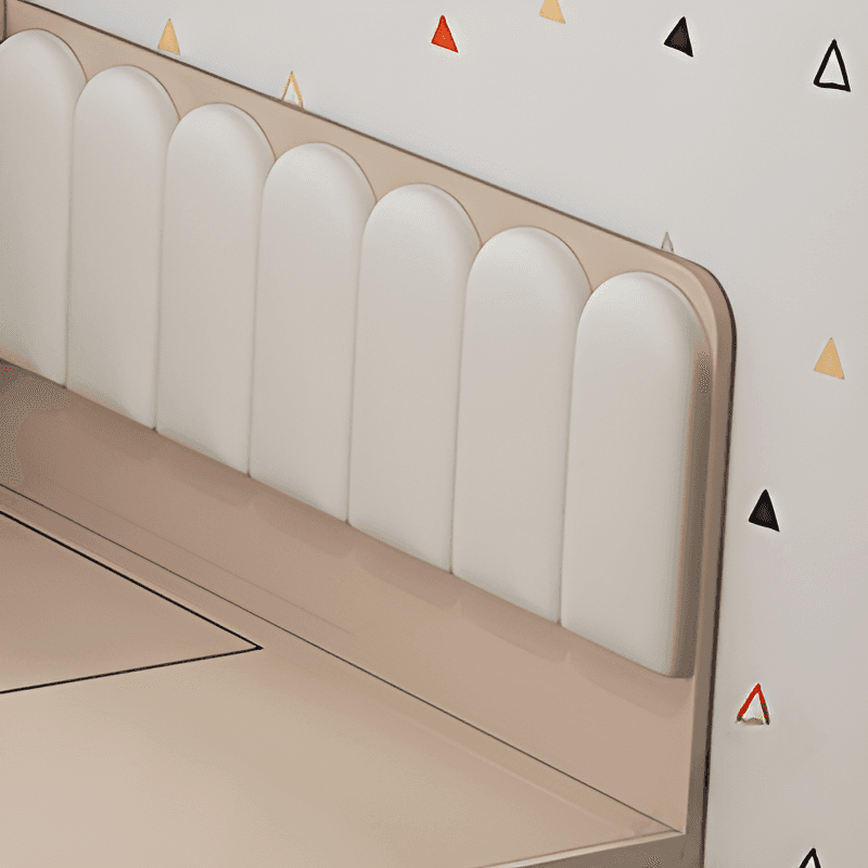 Cream Solid Color Storage Included with 3 Storage Boxes for Bedroom thumbnail 3
