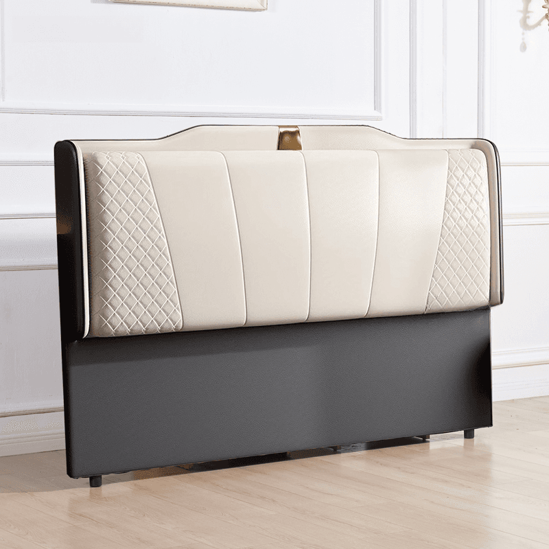 Art Deco Rectangular Wingback Timber Sponge headboard, With Legs, Size Full(54"W x 75"L), height Standard（36-55“） thumbnail 3