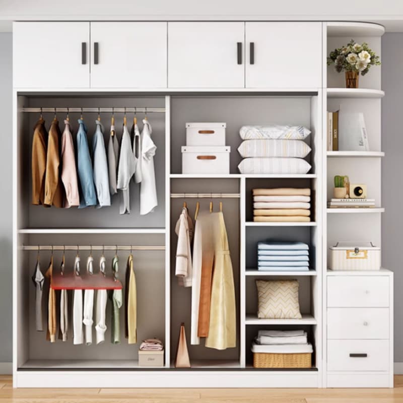 Chalk Modish Wood Dressing Station Soft Close Drawer Soft Close Door Interior Shelves thumbnail 3