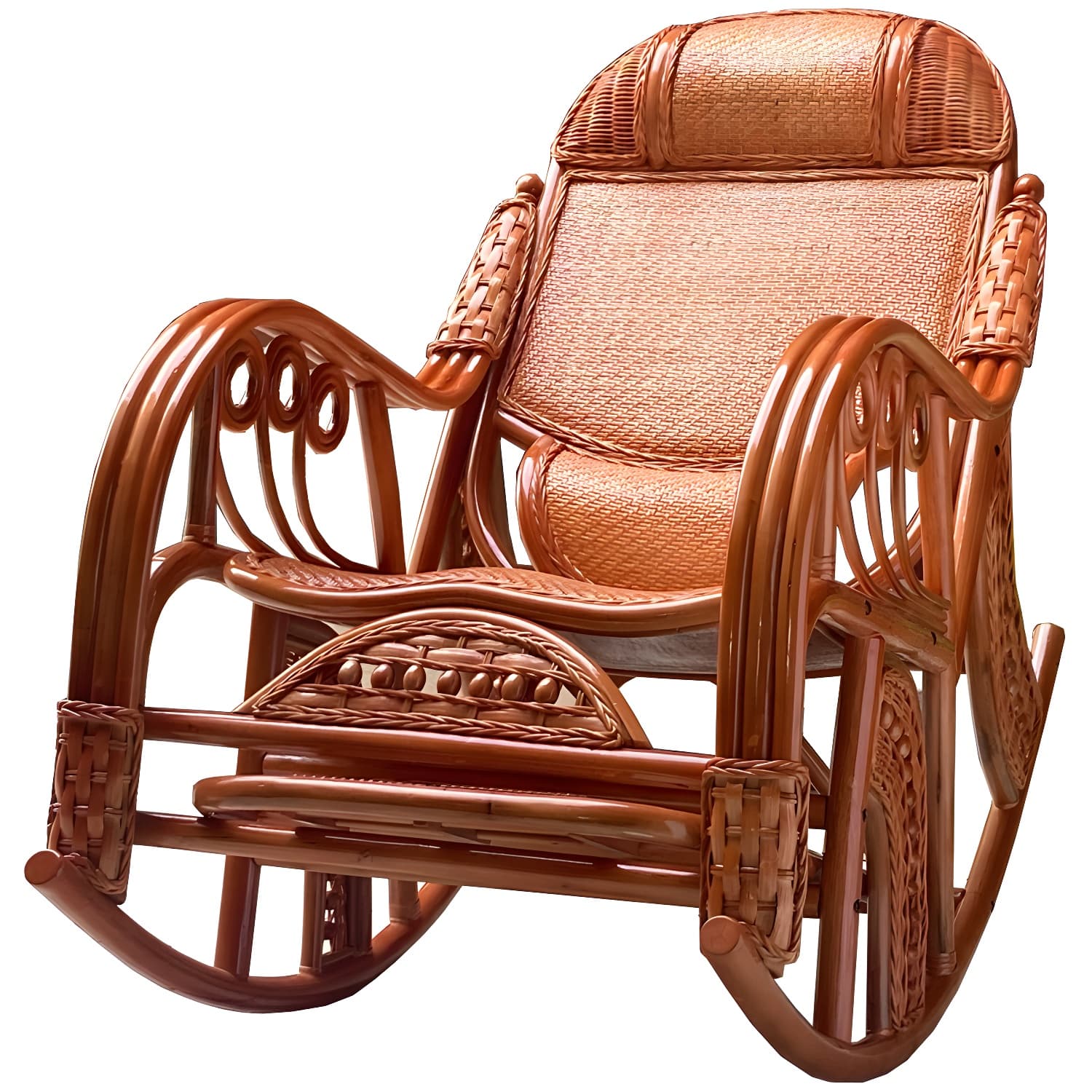 Traditional Recliner Chair Rattan/Wicker Recliner Chair for Living Room - image 5