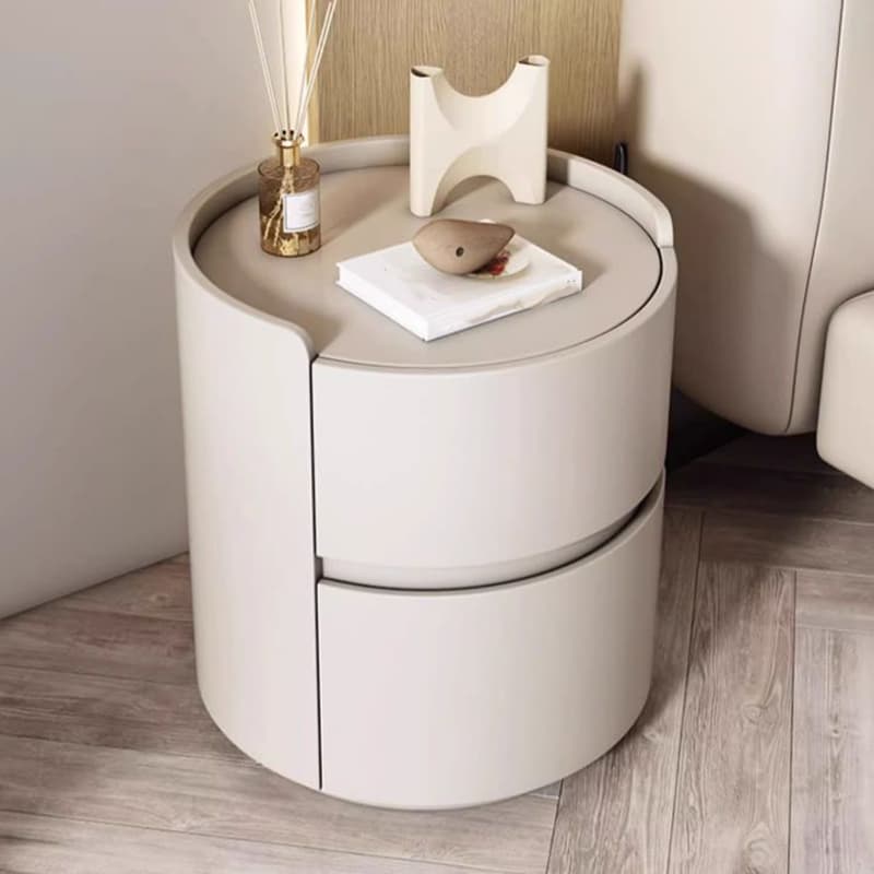 Small Under 21'' Manufactured Wood No-Light Modern Drawer Storage Nightstand in Natural Finish thumbnail 14