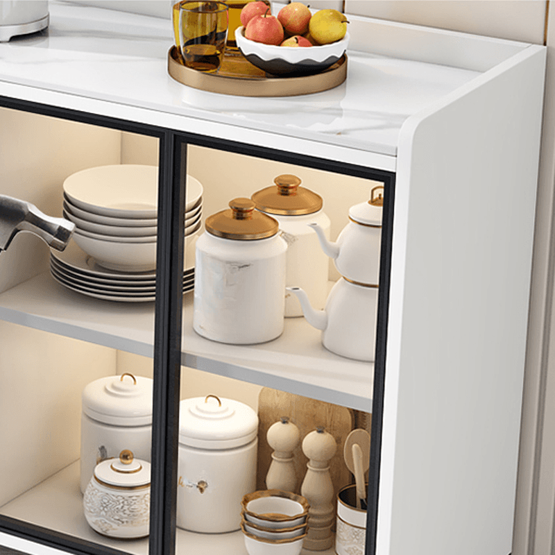 Standard/Narrow/Wide Oven Cabinet with 3 Drawers, Cupboard, Cabinets Storage, Sintered Stone Countertop, Glass-panel Door, and Flexible Shelf thumbnail 10