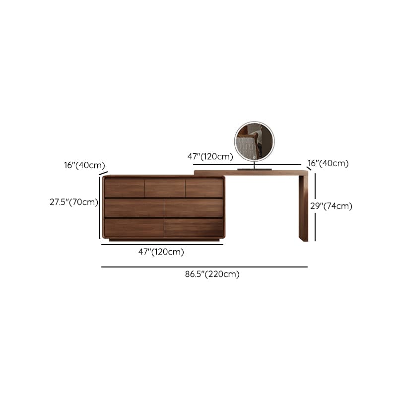 Vanity Set with Solid+Manufactured Wood, Scalable, Sliding, Non-Floating Design thumbnail 15