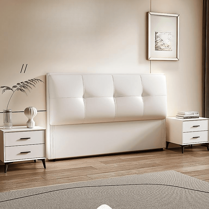Art Deco Style Panel Headboard with No Distressing, Decorative-stitched Tufting, Rectangle Shape for Queen/Full/Twin XL Bed, Sponge Upholstery Fill, Standard Height thumbnail 6