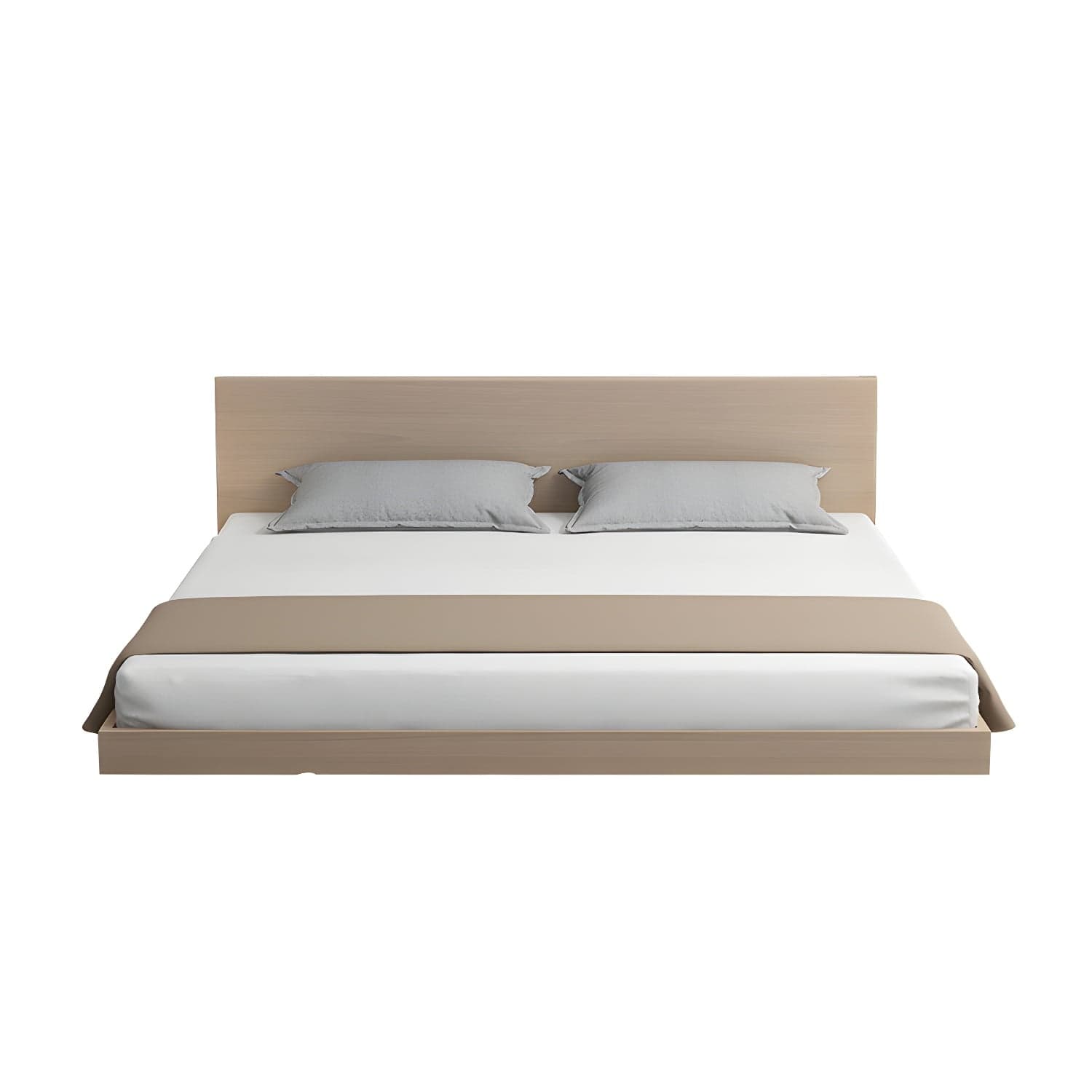 Solid Wood Platform Bed Mid-Century Modern Platform Bed Frame Mattress Included
