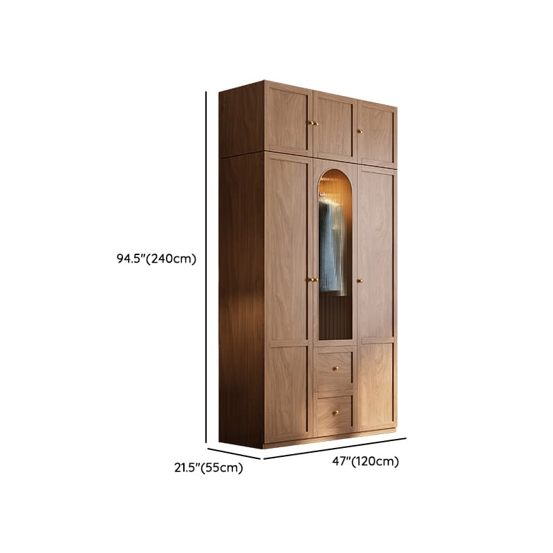 Trendy Unfinished Color Engineered Wood Unattached Armoire Cabinet thumbnail 22