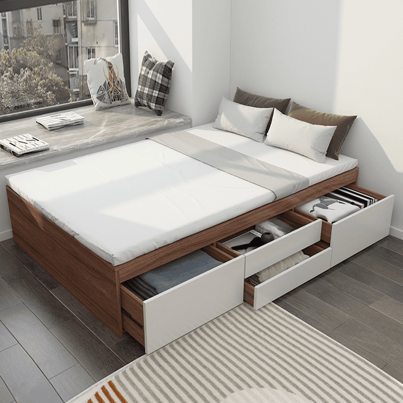Auburn Contemporary Solid Color Storage Included Bed thumbnail 2