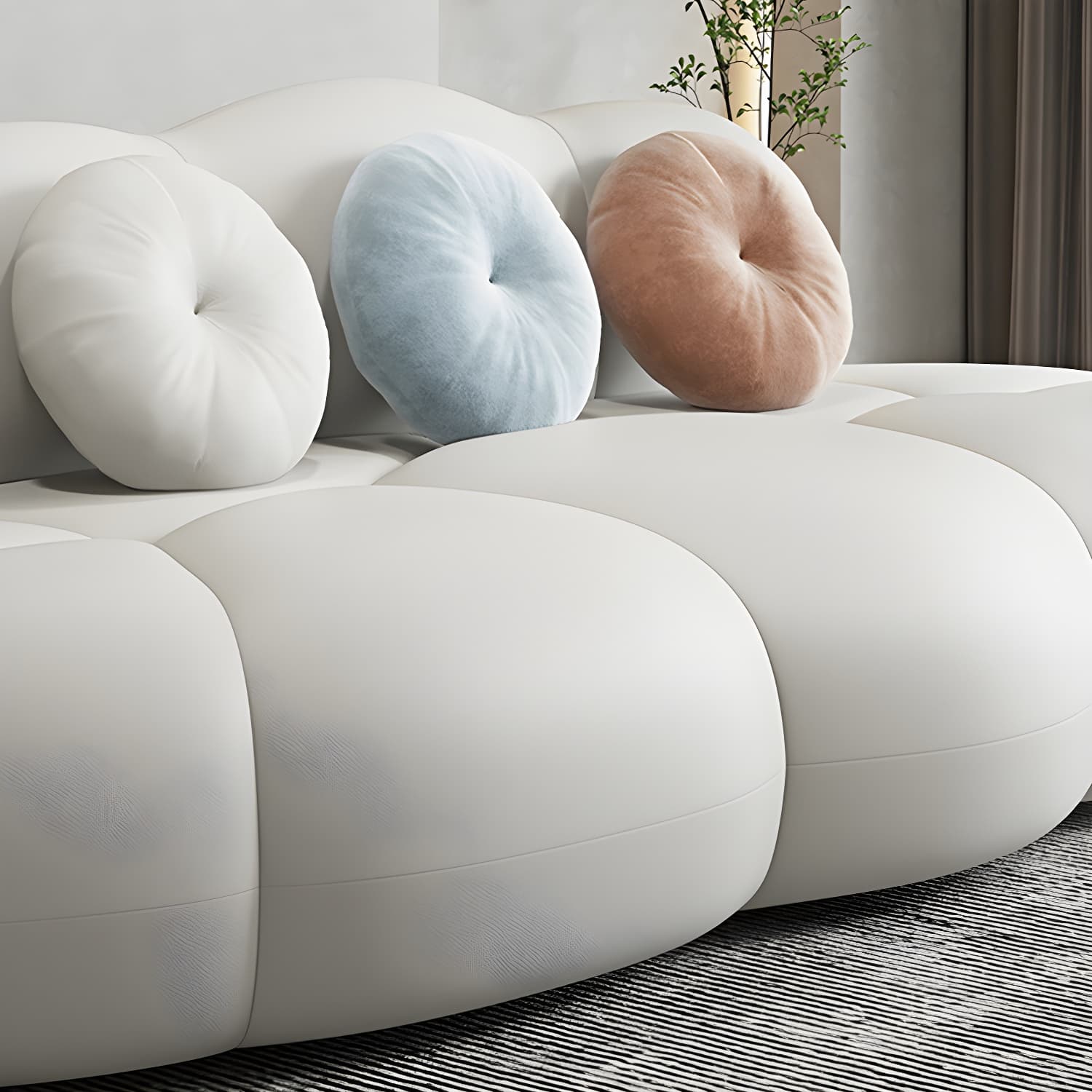 Contemporary Stationary Living Room Armless Standard Cushions Sofa thumbnail 24