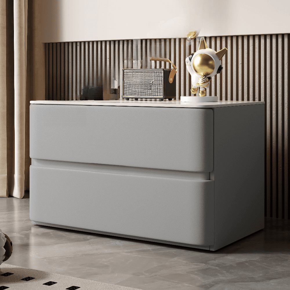 Artistic 2 Drawers Drawer Storage Bedside Table thumbnail 7