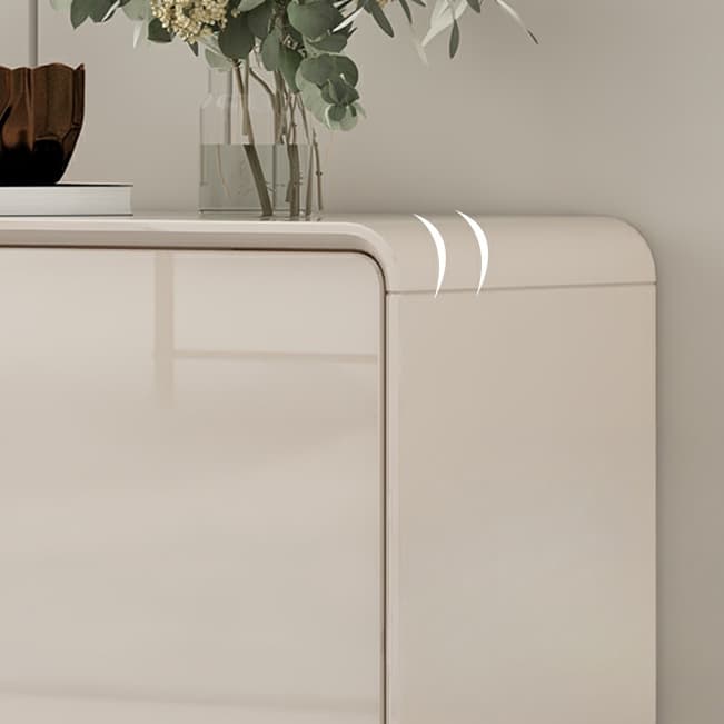 Elegant Wood Buffet with 3 Drawers and Cabinets for Kitchen Storage thumbnail 6
