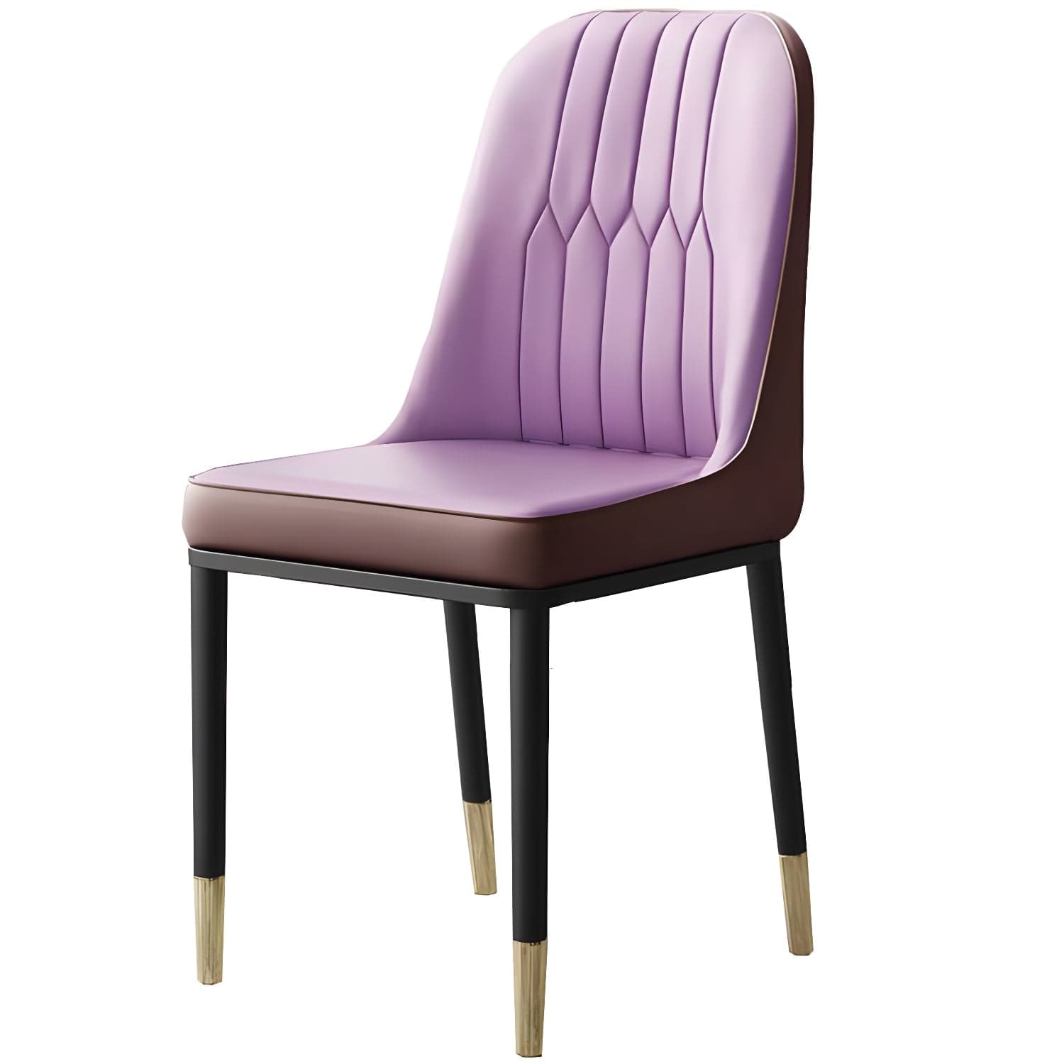 Metal Base Indoor Chair 18'' Wide Parsons Leather Chair for Restaurant thumbnail 6