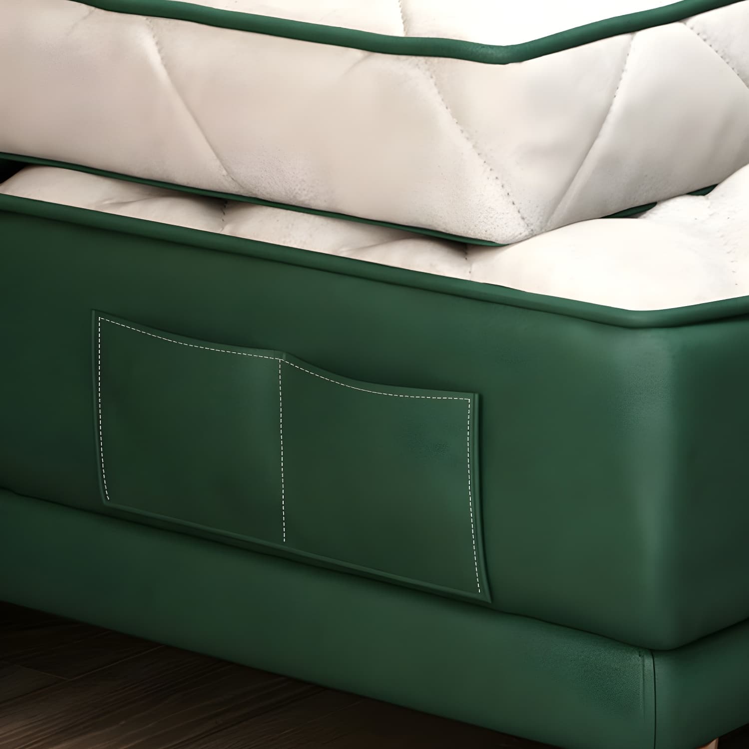 Contemporary Tight Back Convertible Sofa and Chaise with Pillow Top Arm thumbnail 14