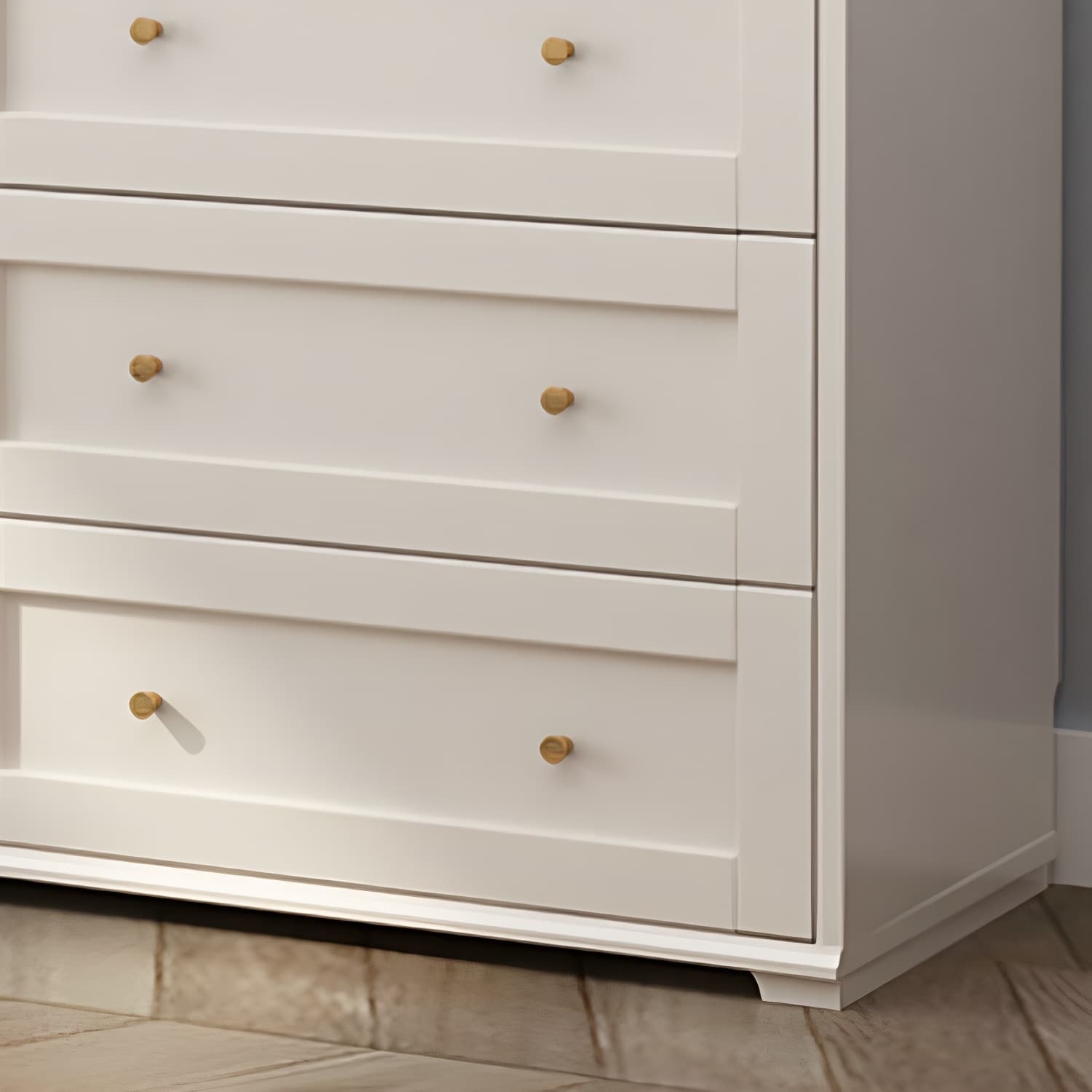 Modern Horizontal Double Dresser Birch Wood Storage Dresser for Bedroom - image 8