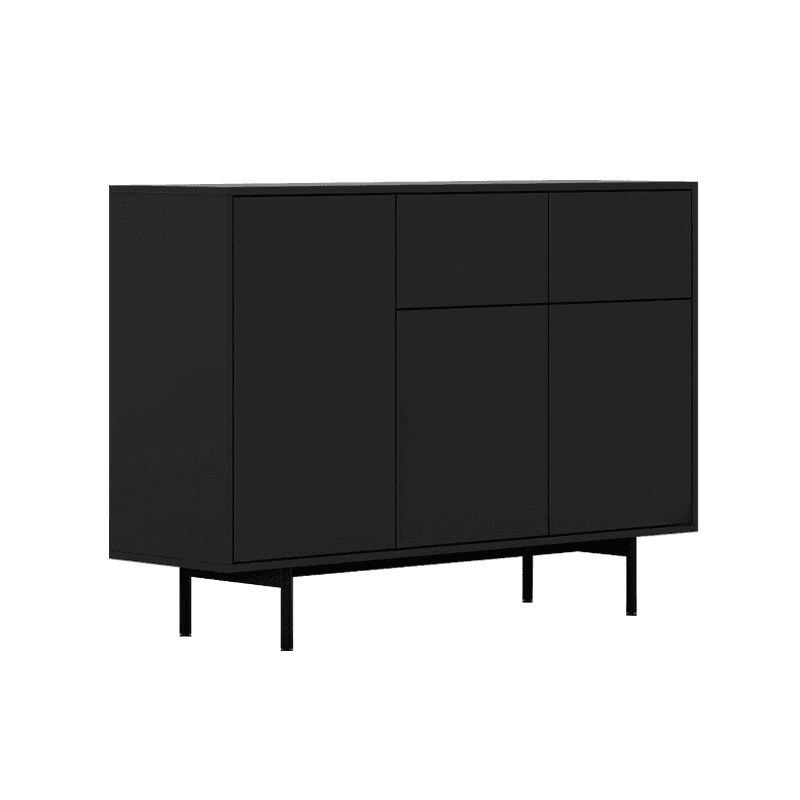 Ground Design Narrow Server with 2 or 1 Drawer, Drawers Storage, Alterable Shelf, and 3 or 2 Doors Tabletop thumbnail 7
