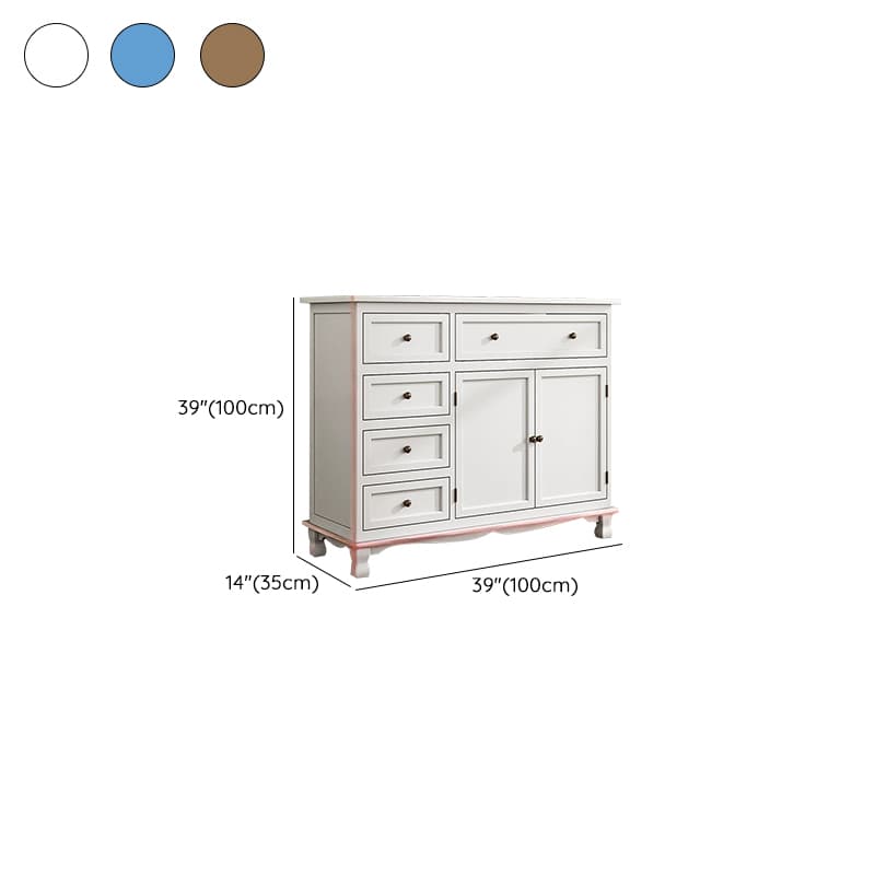 Modern Wooden Bachelor Chest with Vertical Drawers with Drawers thumbnail 21
