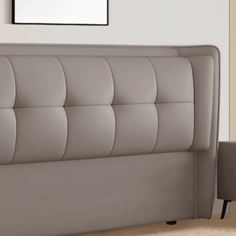 Standard（36-55“） Free-standing Standard Rectangular Full(54"W x 75"L) Stitch-tufted Wingback Headboard with Timber Frame and Sponge Filing thumbnail 12