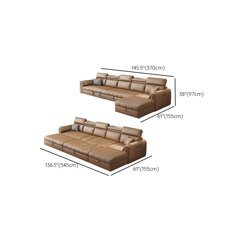 Coffee L-Shape/Straight Right Hand Facing/Horizontal Sofa Chaise/Convertible Sofa with Under-seat-storage for Seats 5/Seats 2/for 6 thumbnail 23