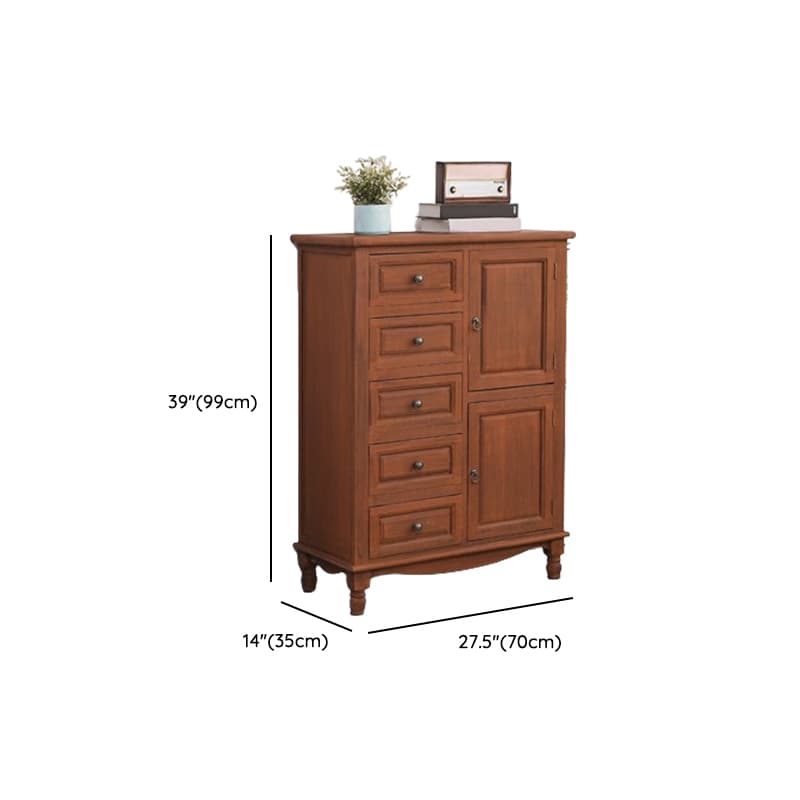Traditional Wood Server in Espresso with 3 Drawers/4 Drawers/6 Drawers, Cabinet & One Internal Shelf/2 Shelves Included/Not Included thumbnail 19