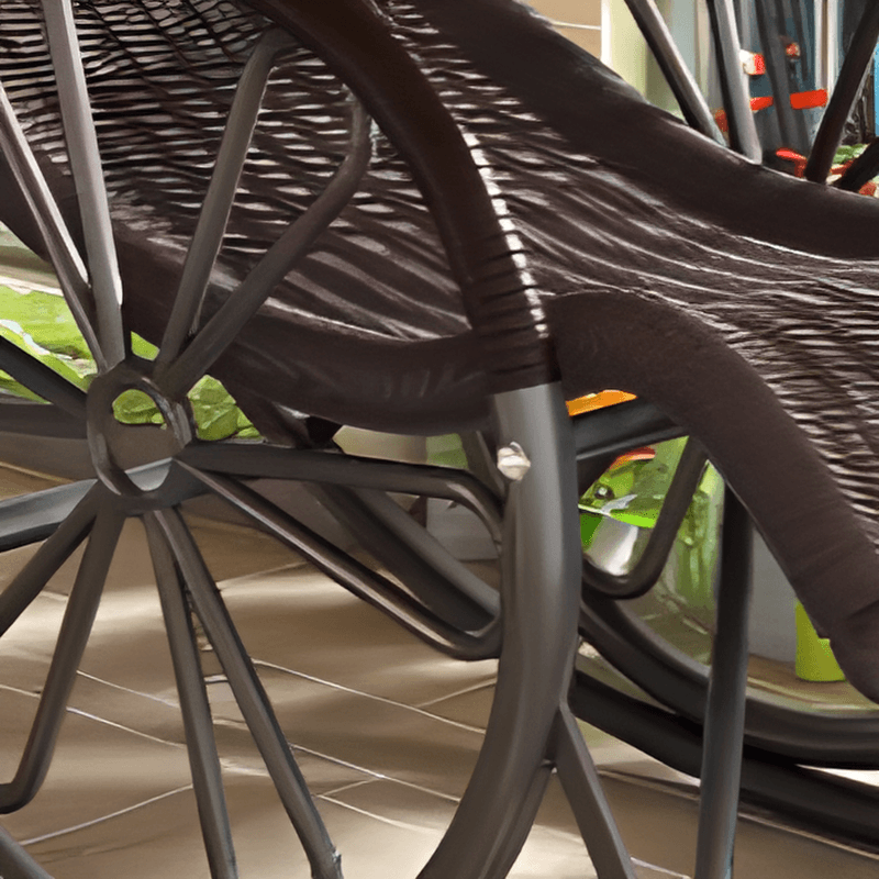 Simple Scratch-tolerant Cane Porch Rocker with Round Arm thumbnail 14